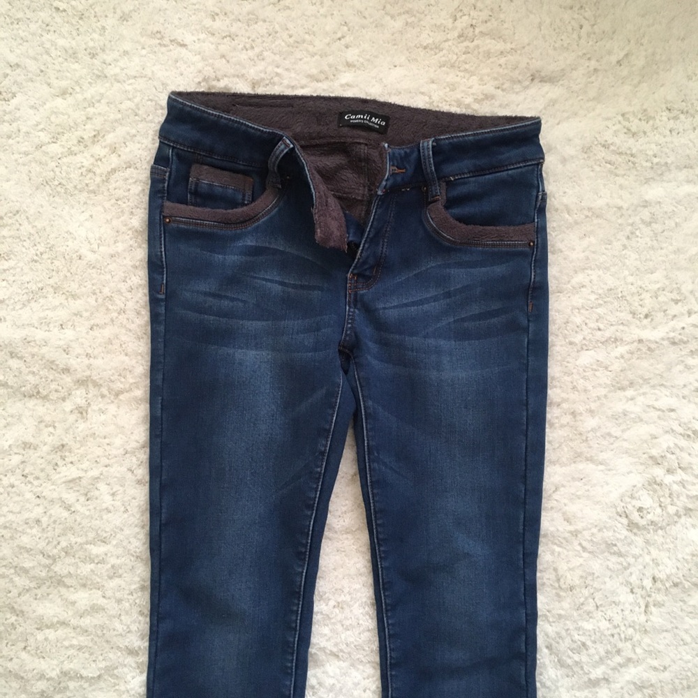 Camii Mia fleece-lined dark skinny jeans
